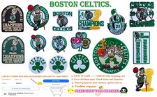 Boston  Celtics Basketball PATCHES Embroidery NBALogo iron Sewing on Fabrics