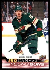2022-23 UPPER DECK UD CANVAS YOUNG GUNS MITCHELL CHAFFEE ROOKIE MINNESOTA WILD