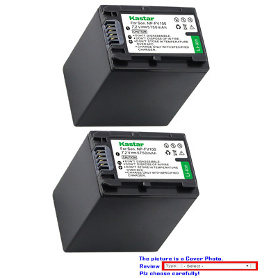 Kastar Replacement Battery for Sony NP-FH100 & DCR-DVD905 DCR-DVD908 DCR-DVD910