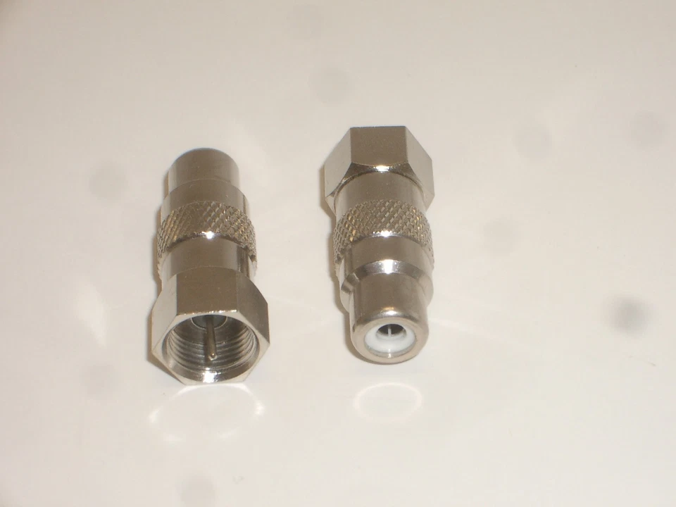 AIM F MALE TO RCA FEMALE ADAPTER CONNECTOR - Image 2 of 2