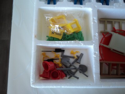 PLAYMOBIL vintage city life chantier pompiers ouvriers lot de