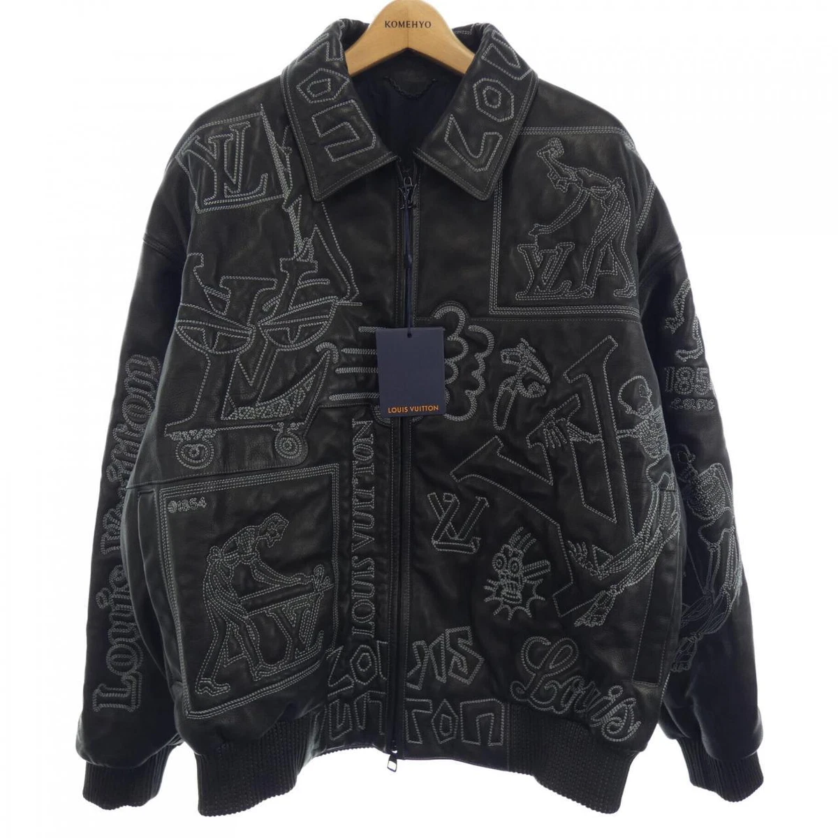 Louis Vuitton Leather Denim Jacket