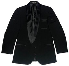 Raffinati Men's Black Formal Tuxedo Jacket; Made in USA; Size 41 L