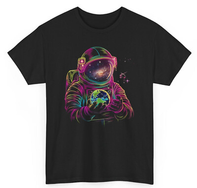 Space Astronaut T-shirt - Novelty Planets Astronomy Science Unisex Graphic Tee