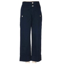 Anthropologie Cartonnier Navy Cropped Sailor Vacation Cuffed Retro Style Pants