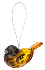 Ganz Crystal Expressions ORIOLE Bird Ornament Acrylic 3 1/2" x 1 1/2"