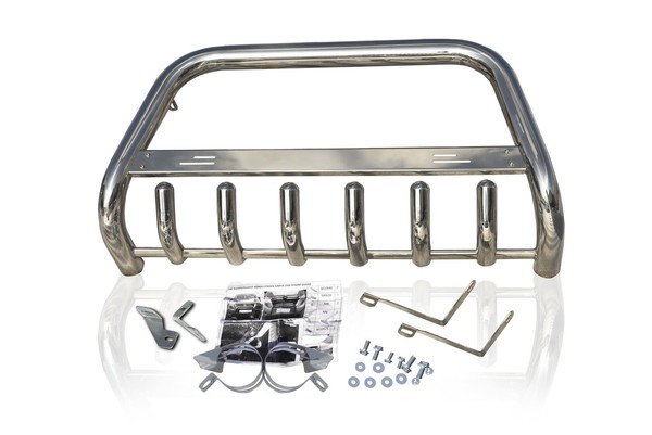 Bull Bar Abar FüR Fiat Ducato 2007 - 2014 Aus Edelstahl Abnehmbares Namensschild-image
