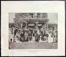 Circa 1890 Lord & Lady Stanley Ottawa Tennis Club Reception Photo NHL Hockey VTG