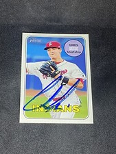 Chris Seise 2018 Topps Heritage Minors #179 Spokane Indians Auto Signed Card
