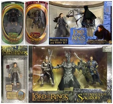 NIB! Dozens of Lord of the Rings Action Figures Toy Biz LOTR FOTR TTT ROTK