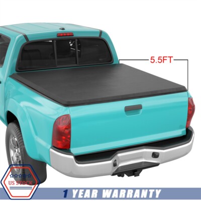 Roll Up Tonneau Cover 5.5ft Truck Bed Black NEW For Toyota 2022-2024 Tundra