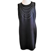 New ALESSANDRA BELLE Little Black Dress Beaded Size 8 10 12 14 NWT