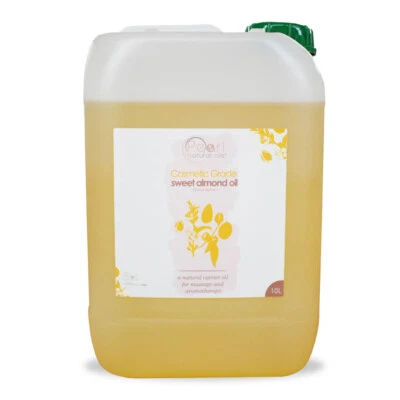 PEARL NATURAL OILS Sweet Almond Oil 10 Litres, Cosmetic Grade