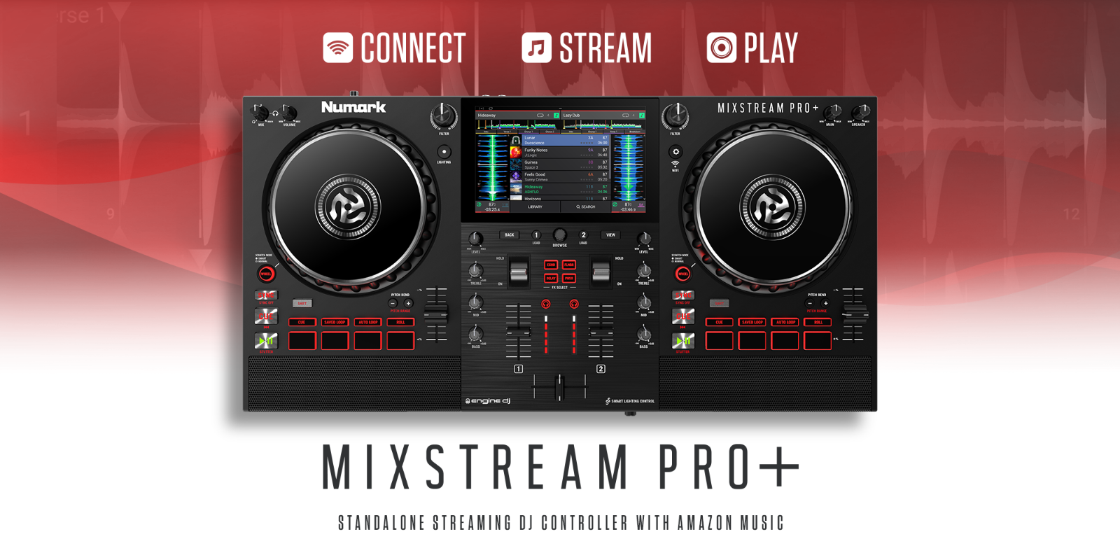 Numark Mixstream Pro+ Standalone DJ Controller Amazon Music 