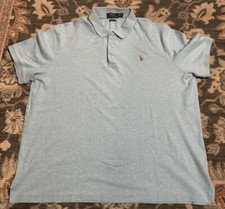 Polo Ralph Lauren Men  s Size XL classic fit- Light Blue Short Sleeve Shirt EUC