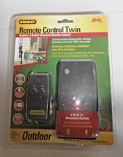 Stanley Indoor/Outdoor Remote Control Twin 100 ft Range ~ New Sealed