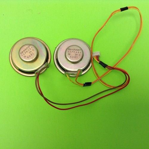Set of (2) Sharp XV-DW100U Projector 8OHMS 2W Left and Right Speaker 50P-M88A - Picture 2 of 2