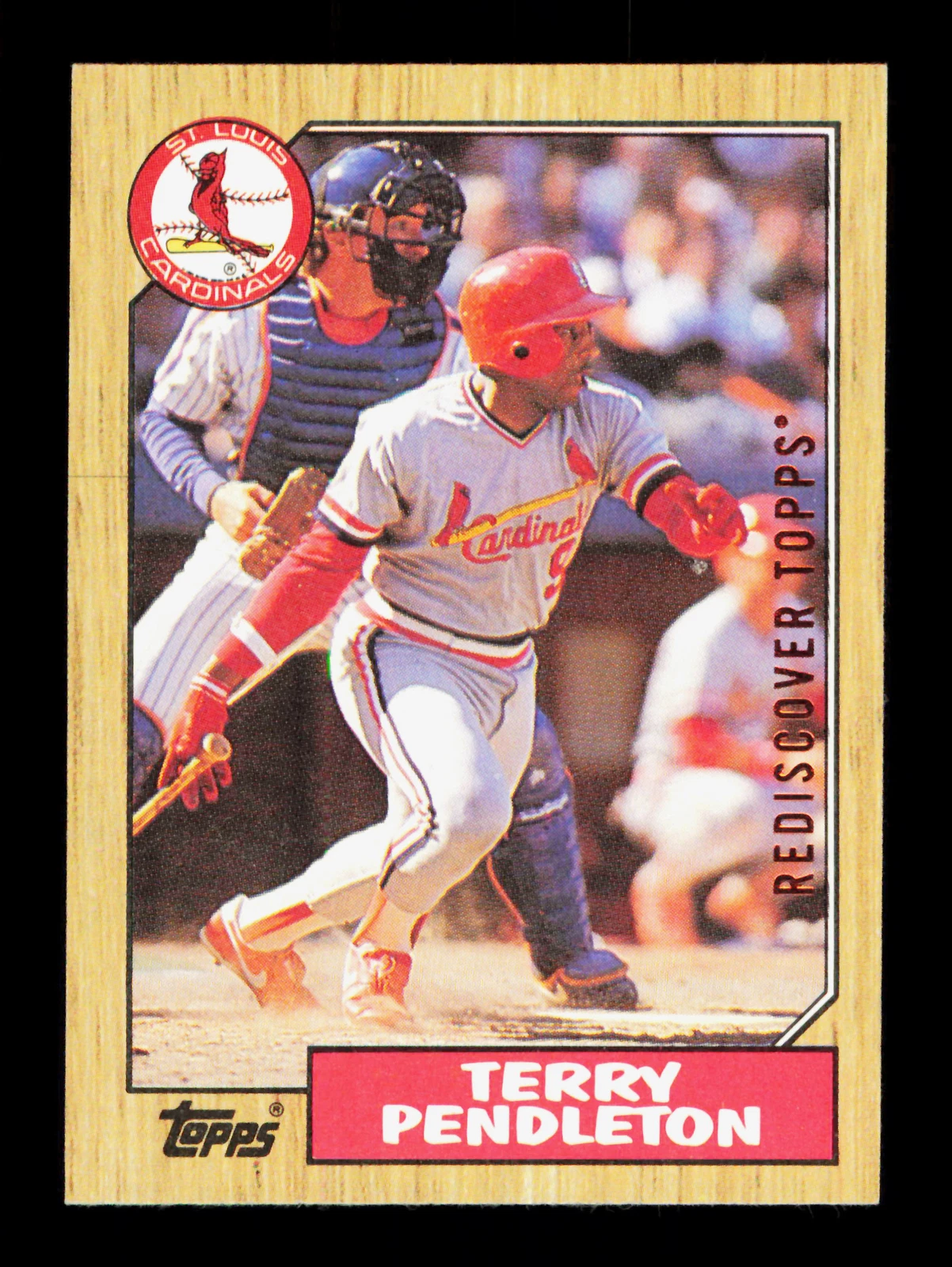 2017 Topps #8 Terry Pendleton Rediscover Topps 1987 Stamped Buybacks Bronze