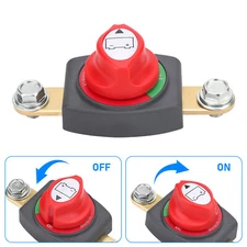 12-48V Battery Disconnect Switch Master Power Cut-Off Switch Isolator Marine Car