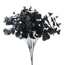 Realistic Black Eucalyptus Leaf Eucalyptus Leaves Branches Bouquet DIY Craft