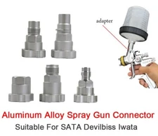 Spray Gun Connector Adapter for SATA/ Devilbiss /Iwata/Avalon Warte/universal