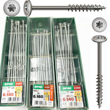 Image of 20x SPAX Tx Washer Head Wirox High Performance Torx Screws 180mm 160mm 140mm 