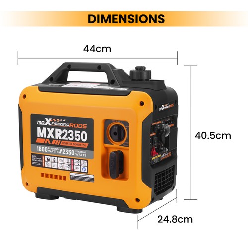 Inverter Generator Petrol 2350W Max 1.8KW Portable Pure Sine Wave maXpeedingrods - Picture 8 of 20