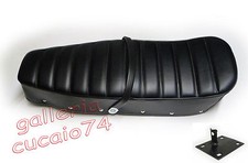 SELLA LAMBRETTA LI LIS SX TV NERO GIULIARI VERSIONE TOURING E PIASTRA CHIUSURA 