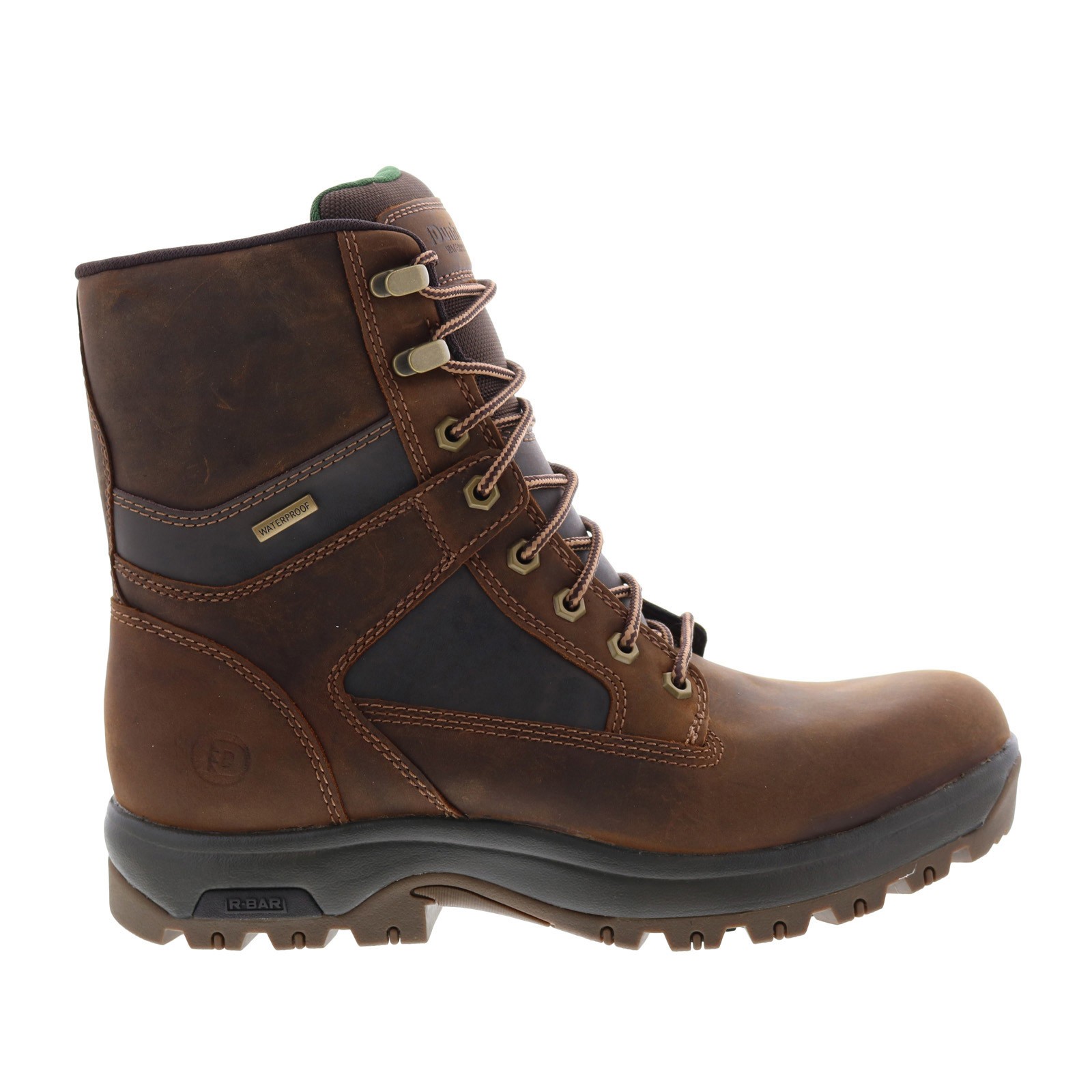 Рабочие и защитные ботинки Dunham 8000Works Waterproof 8 Мужские коричневые сверхширокие 4E 14