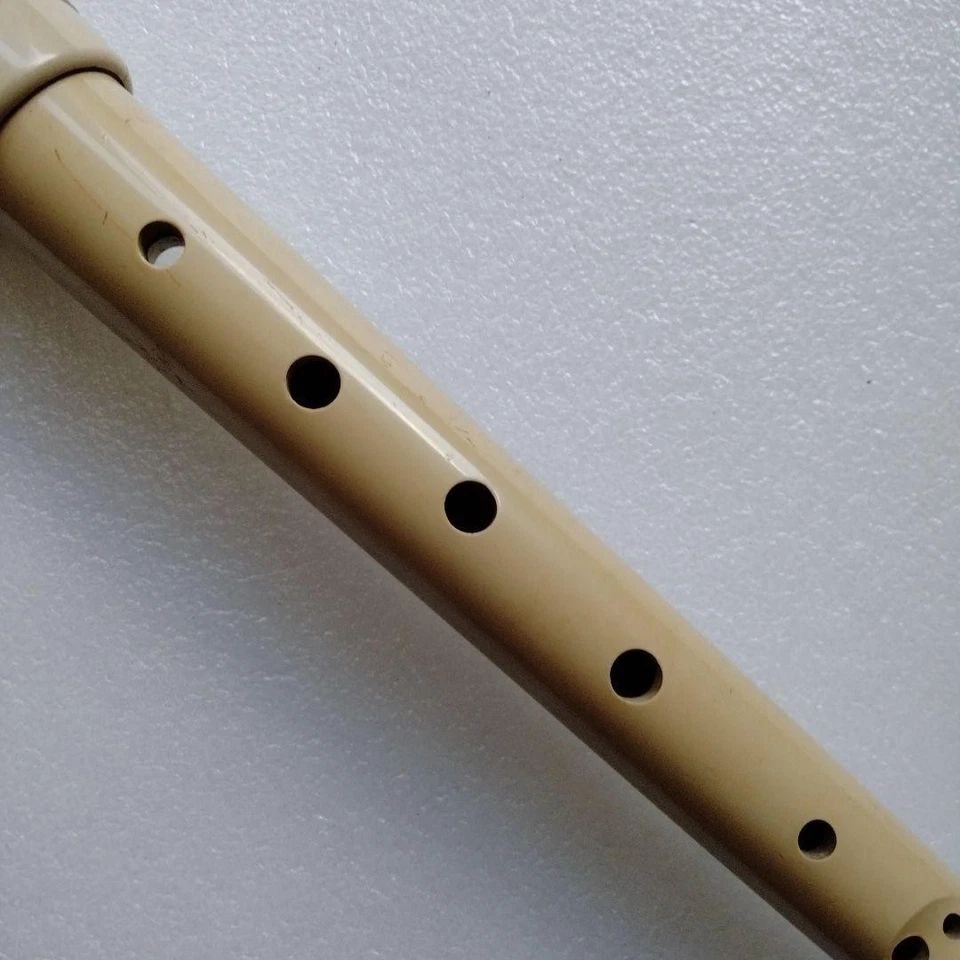 Grabadora Yamaha Beige Vintage Usada Raro Showa Era Instrumento Escolar AAB - Imagen 3 de 4