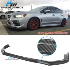 Fits 15-21 Subaru WRX/WRX STI CS Style Front Bumper Lip Carbon Fiber Print 3PCS