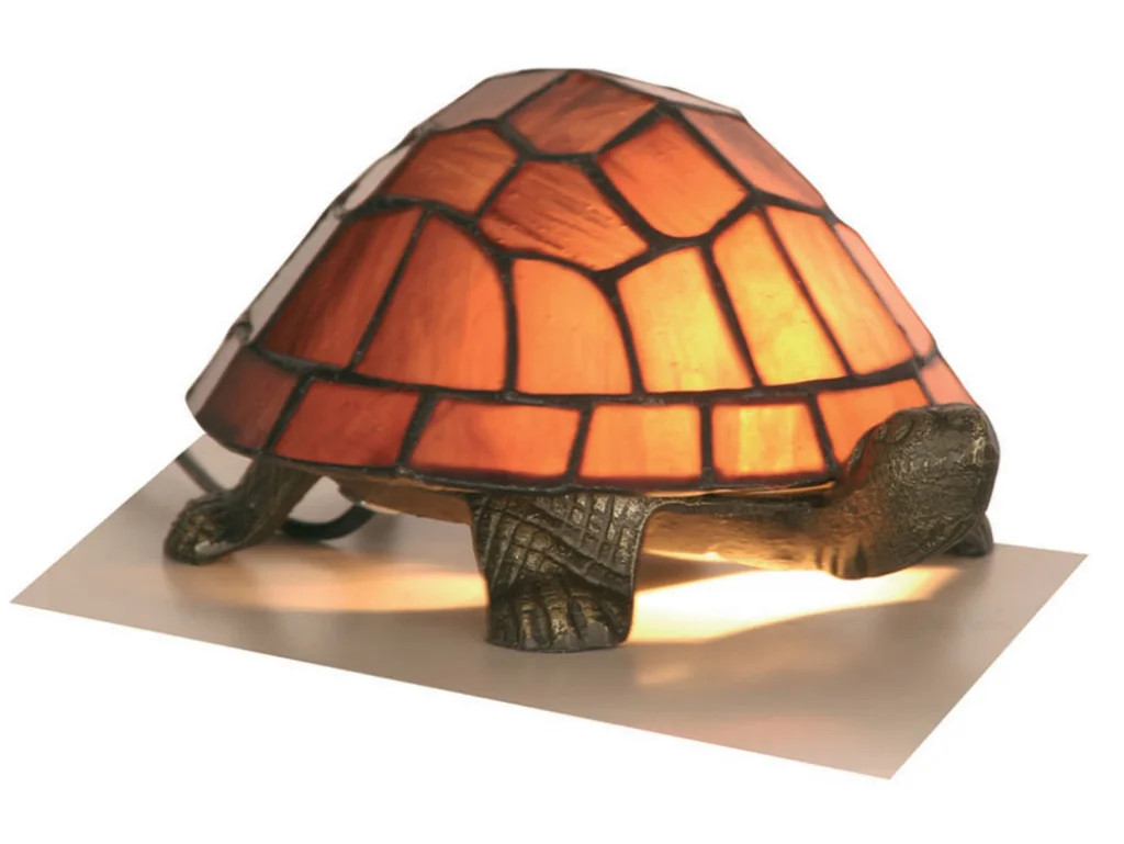 Tiffany Table Light Floor Purple Tortoise Oaks Lighting OT 950 PU