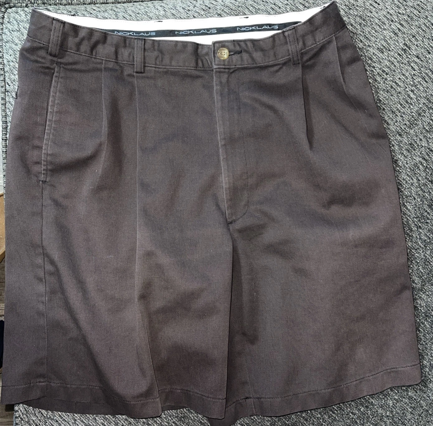 Jack Nicholas Golf Shorts Mens 35 Brown Sportswear Casual Preppy Activewear (E2)
