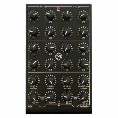 Faderfox Mikromodul PC4 Pot Controller Kompakt USB MIDI Controller