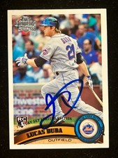Lucas Duda New York Mets 2011 Topps Signed Auto Card #129