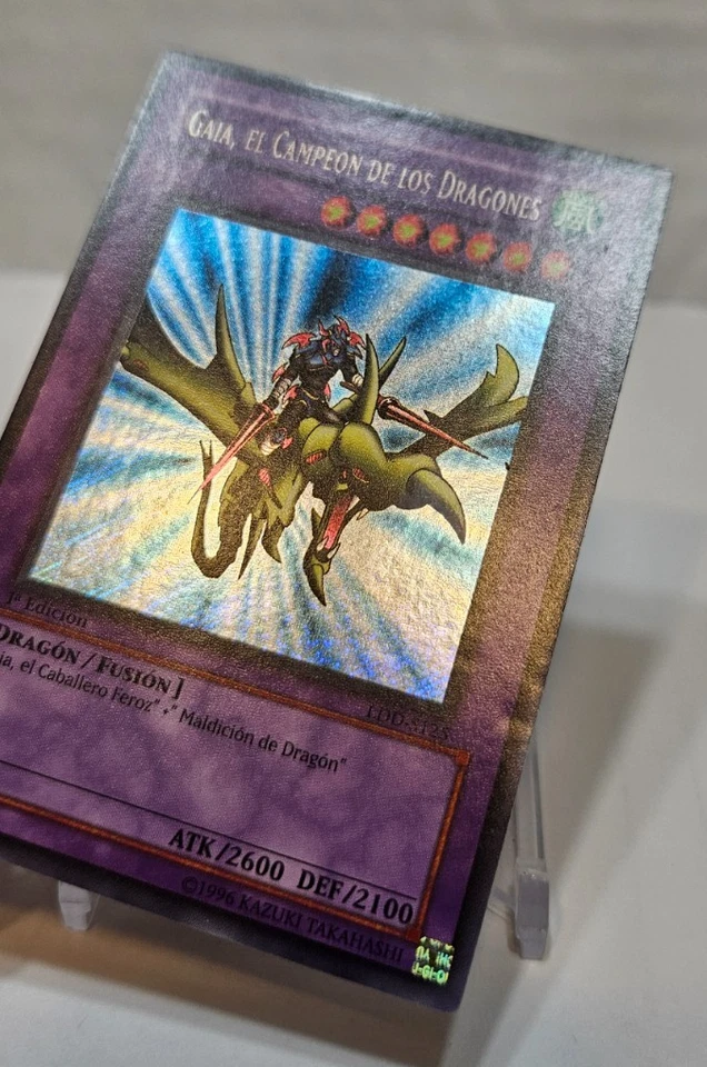 SPANISH Gaia The Dragon Champion LDD-S125 LOB-125 1st Edition Secret Yugioh 7943 - Image 3 of 4