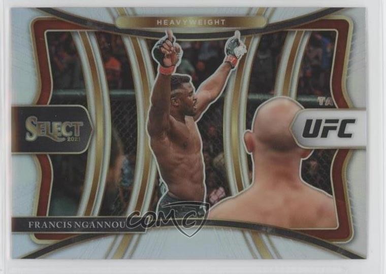 2021 Panini Select UFC Premier Level Silver Prizm Francis Ngannou #120 5n0
