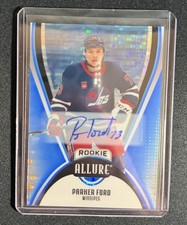 2025-26 UD Allure Rookie Blue Line Auto 34/35 Parker Ford #128