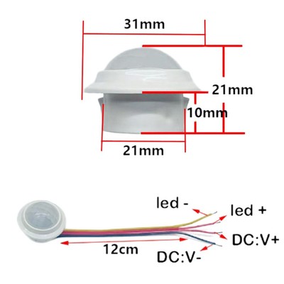 Eingebettetes Design Detektorschalter Infrarot -Bewegungssensor Schalten