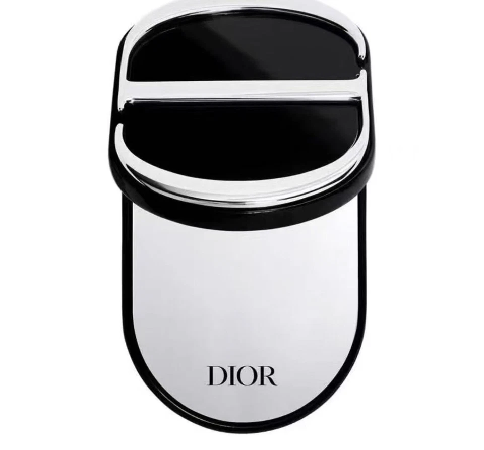 CD Logo Mirror Phone Ring Holder Stand Dual Mirror 3M BLACK GWP - Image 2 of 4