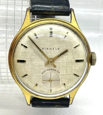 KIENZLE UHR Vintage 70s 60S Herrenuhr kleine Sekunde Gold vergoldet Handaufzug - Bild 1 von 4