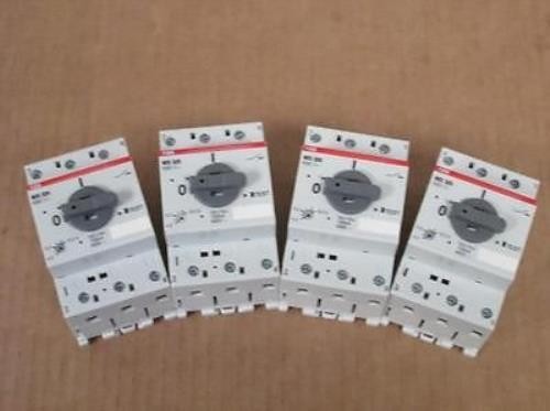 ABB MS 325 Manual Motor Starter, 690V, 4.0 - 6.3A - Lot of 4