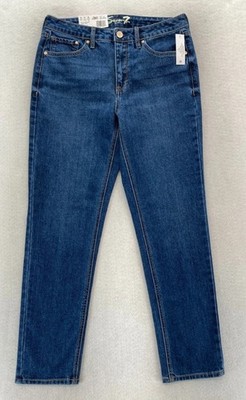 Seven7 Jeans Women's 8 Slim Fit Straight Leg Dark Wash Blue Stretch Denim Modern