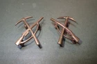 Collar Badge.  WW1 Service / Pioneer Battalions collar badges. pair.