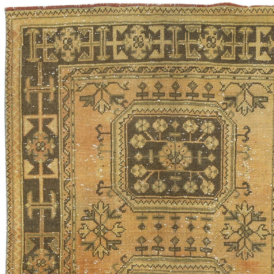 4x11.2 Ft Kitchen Rug. Vintage Runner Rug. Hallway Rug. Stair Rug. Corridor Rug - Image 4 of 4