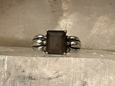 Retired R.J. GRAZIANO Sterling Silver w/Gold Accent SMOKY QUARTZ Ring, Size 6.25