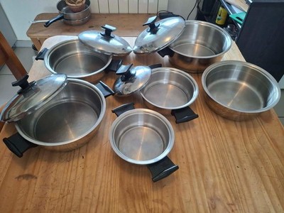 Rena Ware Kochset Edelstahl 18-8 (3-lagig und 5-lagig) Vintage - Made in USA