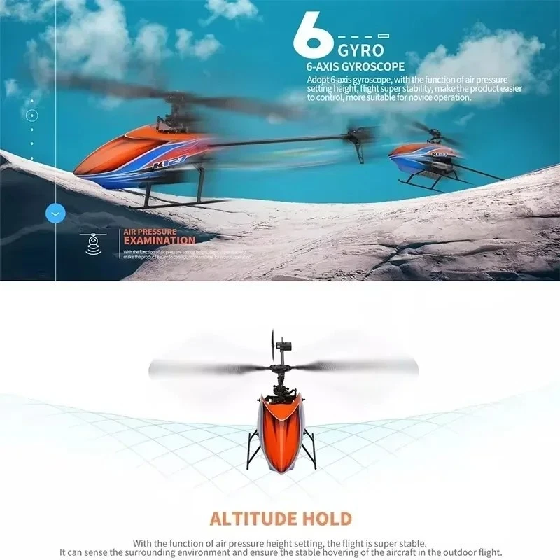 2.4Ghz RC Helicopters 4CH 6-Axis Gyroscope Fixed Single Blade RC Toys for Gifts - Image 4 of 4