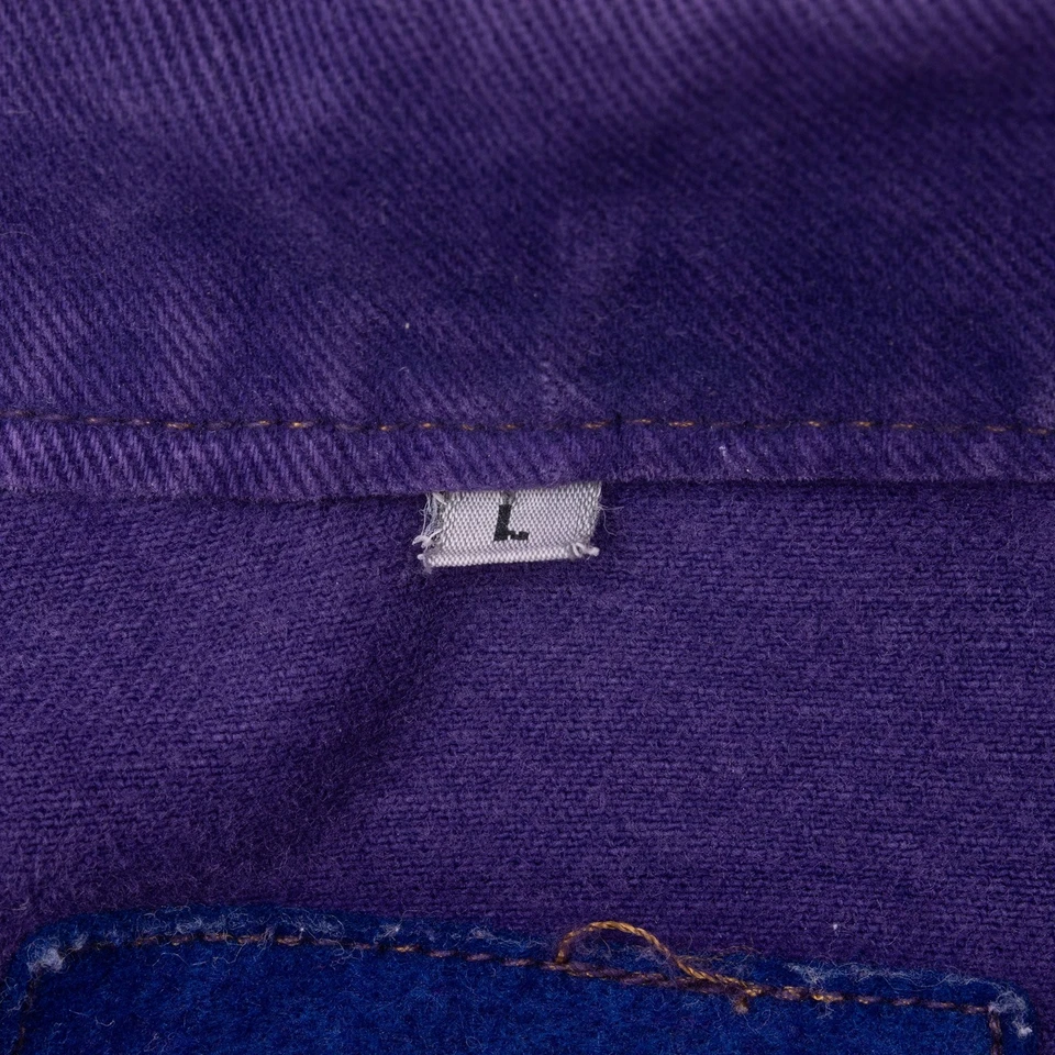 CHAQUETA VAQUERA VINTAGE MARITHE FRANCOIS GIRBAUD PLISADA PÚRPURA AÑOS 90 GRANDE EE. UU. Foto 4 de 4