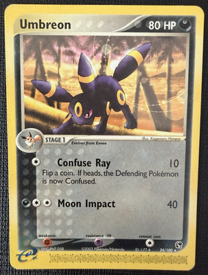 Umbreon #24/100 Pokemon TCG WOTC E-Series Sandstorm Non Holo Rare e-reader